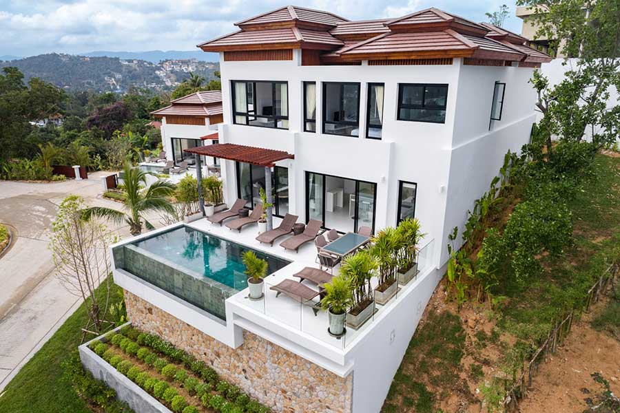 2-Level 3-Bed 277 Sqm Sea View Estate Villa, Choeng Mon